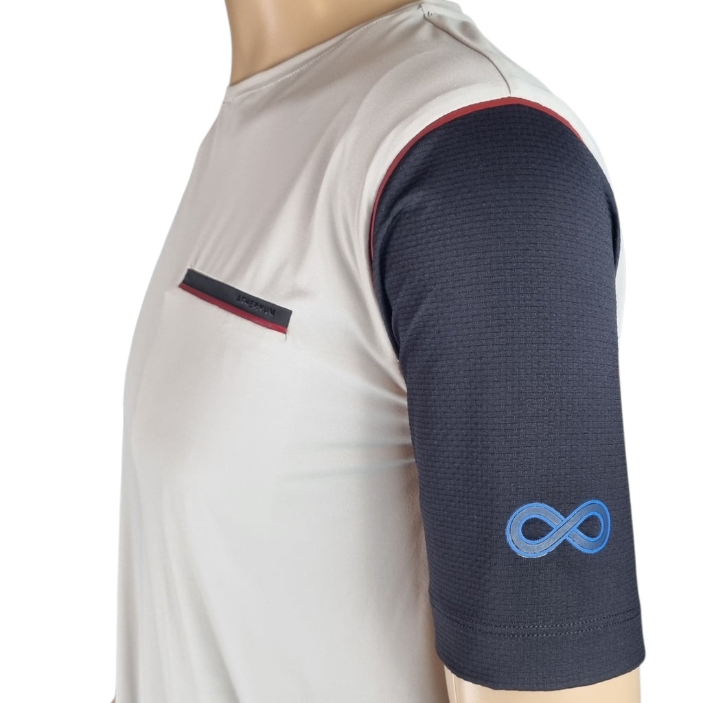 T-Shirt Manica Corta con Taschino in Jersey Tecnico – Made in Italy